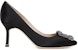 (W) Manolo Blahnik Tumit Tinggi 'Hiasan Kristal Hitam' 9XX-0662-0042