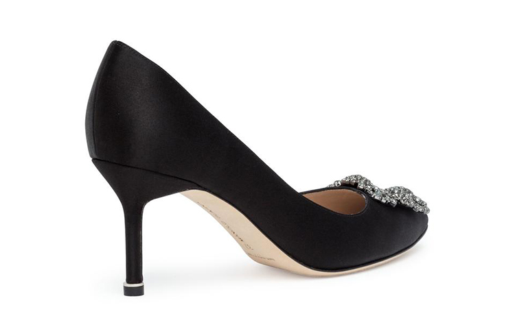 Shop (W) マノロブラニク クリスタル黒ハイヒール 9XX-0662-0042