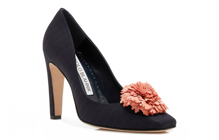 (W) Manolo Blahnik High Heel 'Dark Navy Stripe' 圖 2