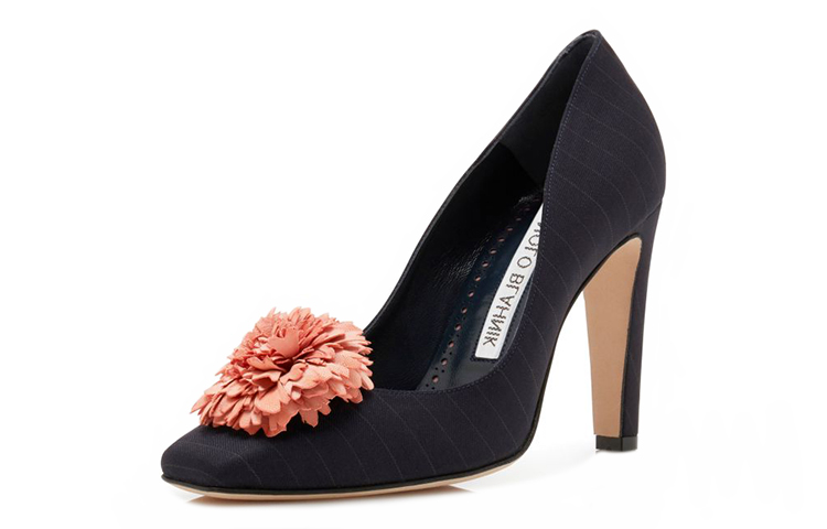 (W) Manolo Blahnik High Heel 'Dark Navy Stripe' 圖 3