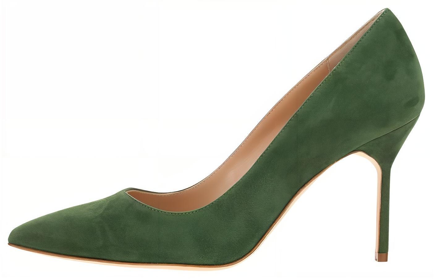 women-manolo-blahnik-high-heel-green-velvet-9-xx-0416-3241