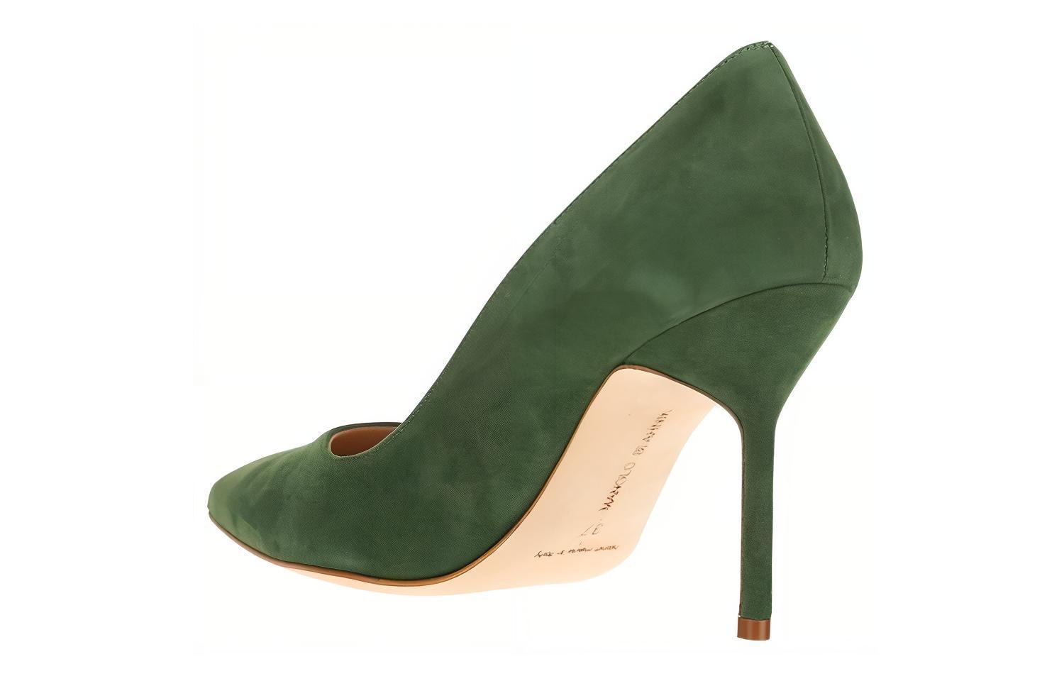 (W) Manolo Blahnik High Heel 'Green Velvet' 圖 3
