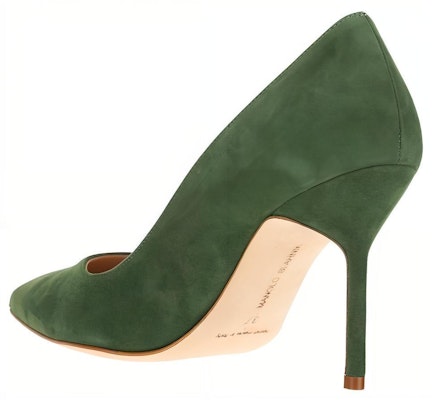 (W) 마놀로 블라닉 벨벳 그린 하이힐 9XX-0416-3241 Lookbook (W) 마놀로 블라닉 벨벳 그린 하이힐 9XX-0416-3241