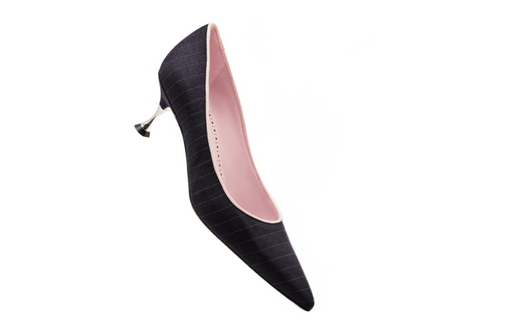 (W) Manolo Blahnik High Heel 'Navy Pinstripe' 圖 3