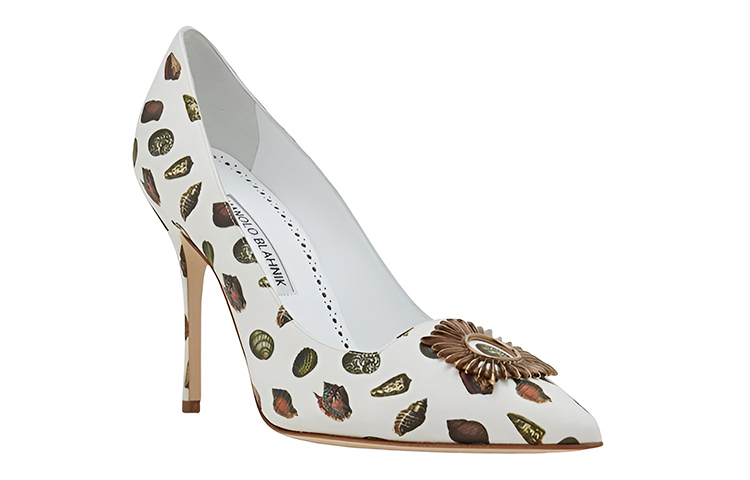 (W) Manolo Blahnik High Heel 'Printed Textile White' 圖 3