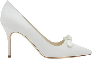 Order (W) Manolo Blahnik 高跟鞋 '白色蝴蝶结' 222-1206-0001