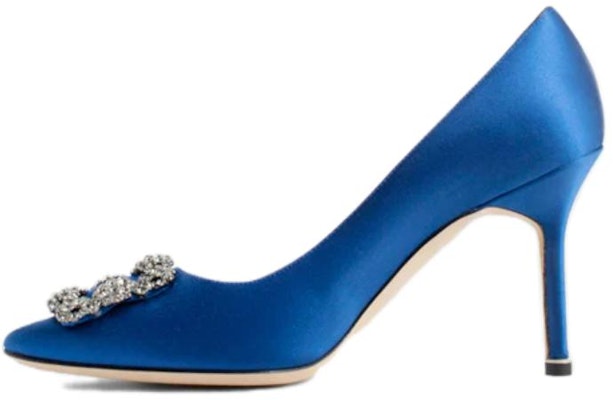 (Women) Manolo Blahnik High Heel Pump 'Blue Crystal Buckle' 9XX-0663-4326 Buy (Women) Manolo Blahnik High Heel Pump 'Blue Crystal Buckle' 9XX-0663-4326