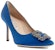 (W) Manolo Blahnik Kasut Tumit Tinggi 'Blue Crystal Buckle' 9XX-0663-4326