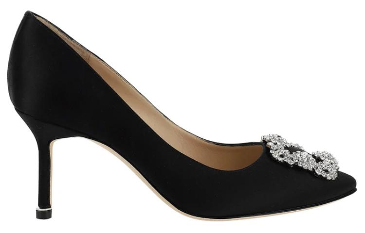 (W) Manolo Blahnik High Heels 'Black Silk Fashion' 圖 2