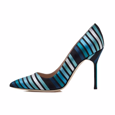 (W) Manolo Blahnik High Heels 'Blue Fashion'