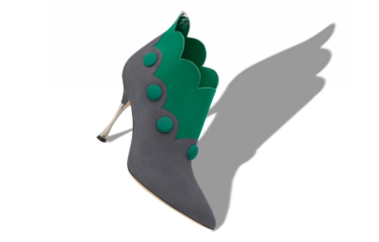 (W) Manolo Blahnik High Heels 'CMFTable Grey-Green Suede' 圖 3