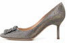 Buy (W) Manolo Blahnik Tacchi Alti ''Argento con Cristalli'' 9XX-0711-971Z