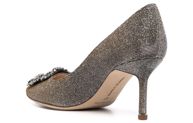 (W) Manolo Blahnik High Heels 'Crystal-Embellished Silver' 圖 3