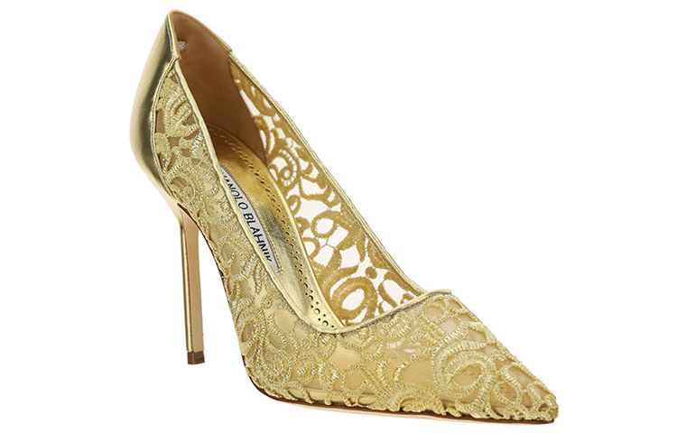 (W) Manolo Blahnik High Heels 'Gold Fashion' 圖 3