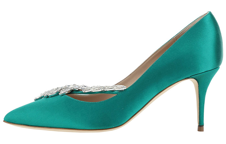 (Women) Manolo Blahnik High Heels 'Green Fashion' 9XX-0368-3206