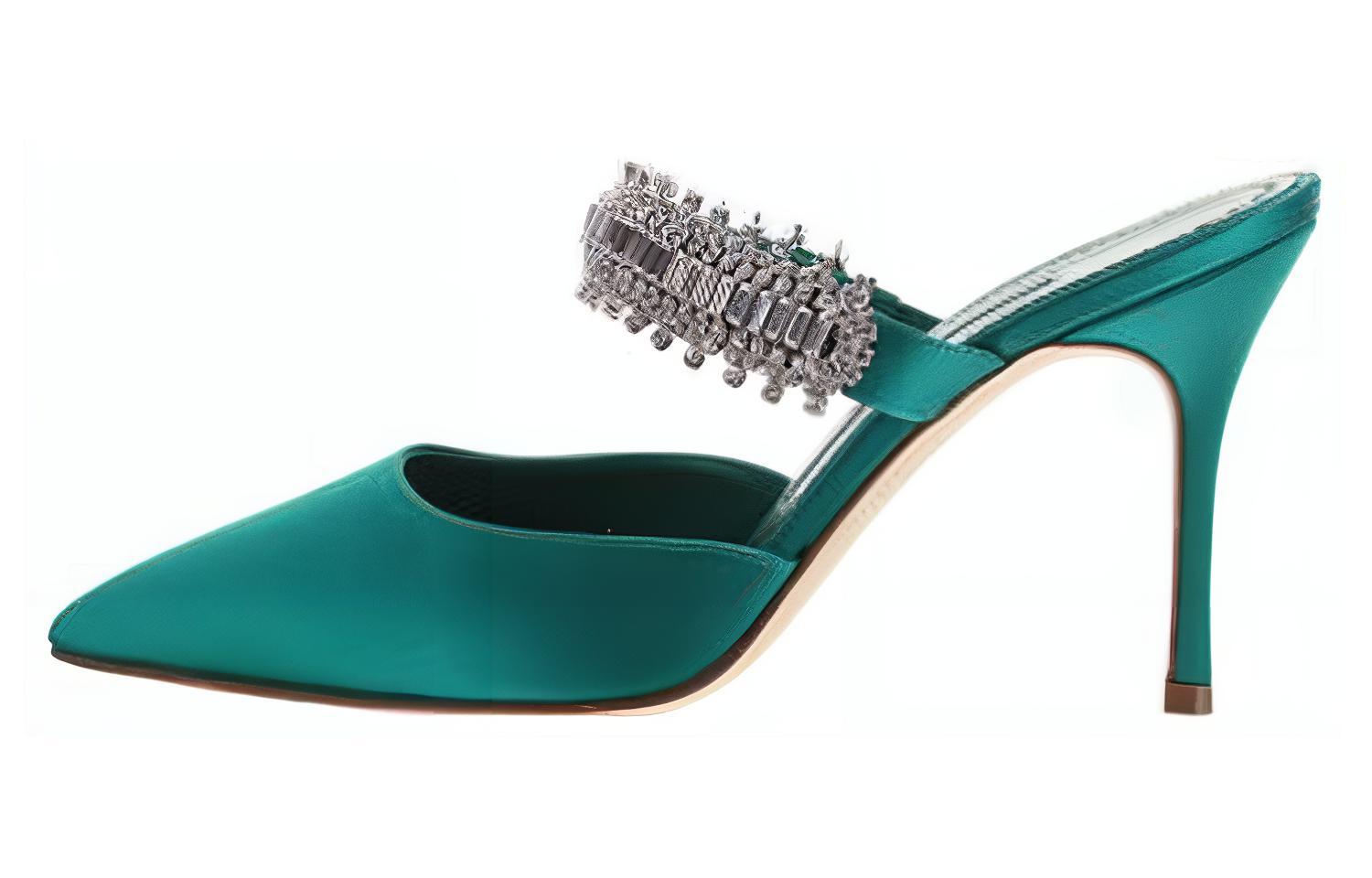 Buy MANOLO BLAHNIK 時尚高跟鞋 女款 綠色