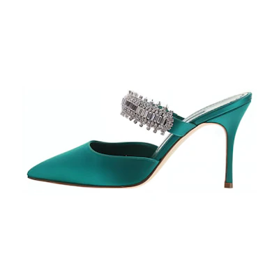 (W) Manolo Blahnik High Heels 'Green Fashion'
