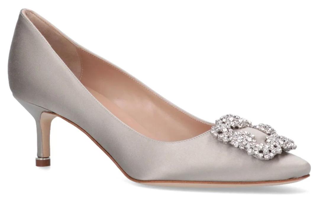 Lookbook (W) マノロブラニク グレー布快適ハイヒール 9XX-0316-0033