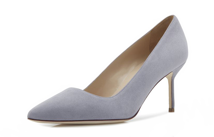 (W) Manolo Blahnik High Heels 'Light Grey Suede' 圖 3