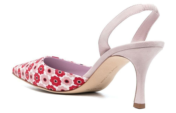 Shop (W) (レディース) マノロブラニク ハイヒール『ピンクフラワープリント』222-1218-0004 222-1218-0004