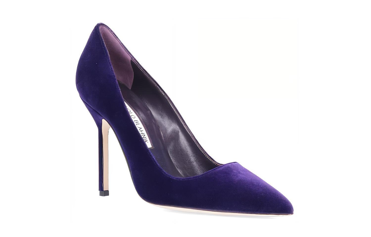 (W) Manolo Blahnik High Heels 'Purple Suede' 圖 3