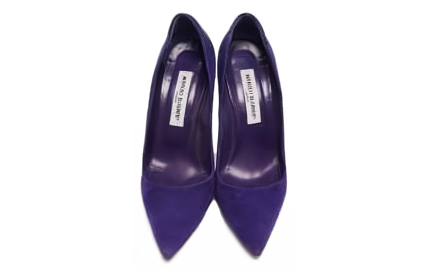 (W) Manolo Blahnik High Heels 'Purple Suede' 圖 4