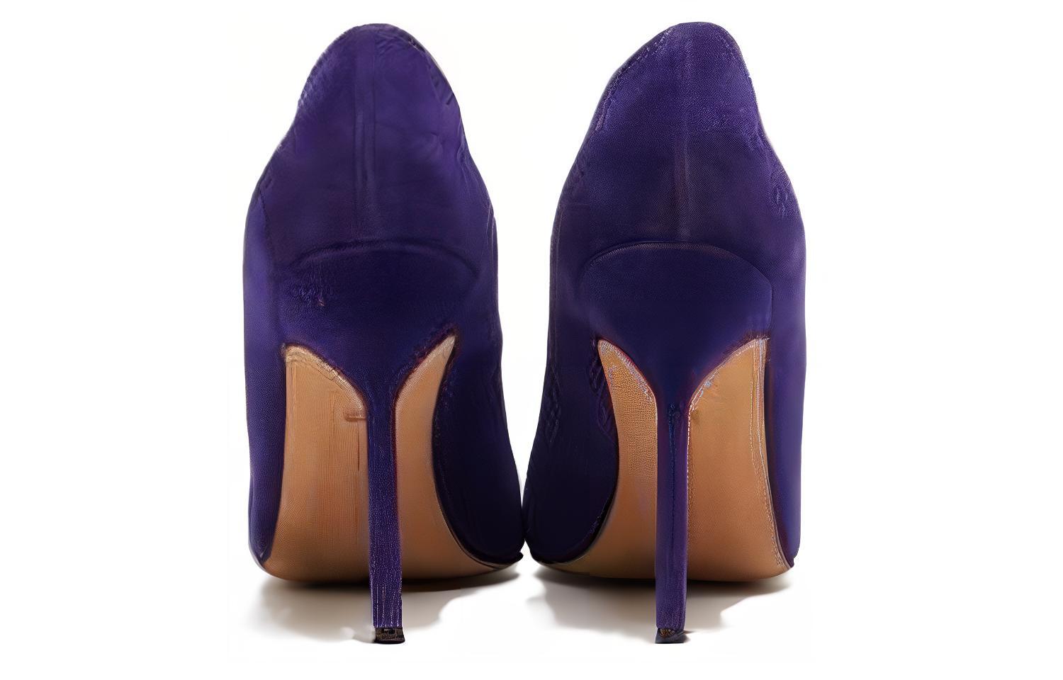 (W) Manolo Blahnik High Heels 'Purple Suede' 圖 5