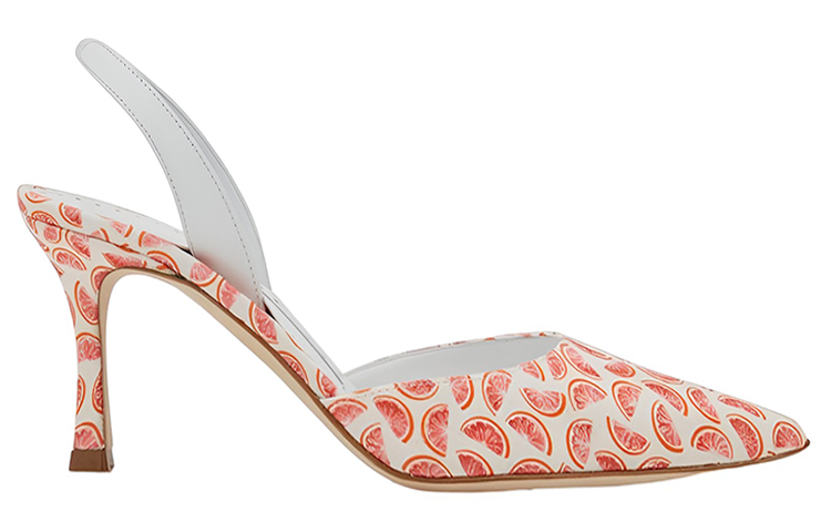 (W) Manolo Blahnik High Heels 'White Red Print' 圖 2