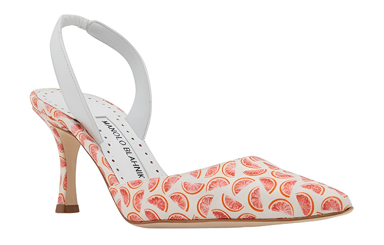 (W) Manolo Blahnik High Heels 'White Red Print' 圖 3