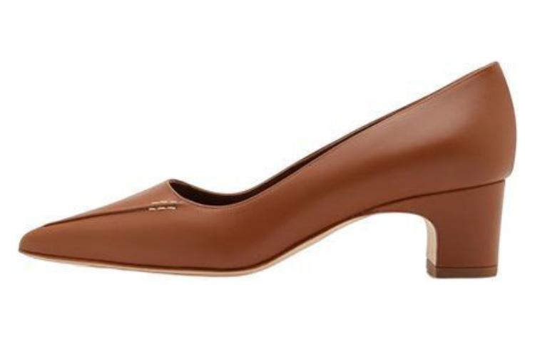 (Women) Manolo Blahnik Homeraso 'Brown Comfort Fashion Chunky Heel' 323-2458-0001