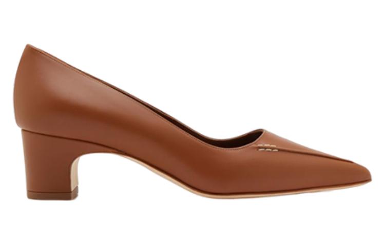 Order (Women) Manolo Blahnik Homeraso 'Brown Comfort Fashion Chunky Heel' 323-2458-0001