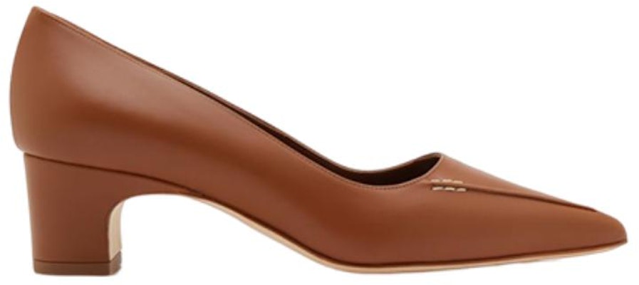 (Women) Manolo Blahnik Homeraso 'Brown Comfort Fashion Chunky Heel' 323-2458-0001 Order (Women) Manolo Blahnik Homeraso 'Brown Comfort Fashion Chunky Heel' 323-2458-0001