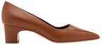 Order (W) Manolo Blahnik Homeraso 'Coklat Kasual Fesyen Tumit Tebal' 323-2458-0001