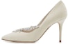 Buy (W) Manolo Blahnik Kasut Tumit Tinggi Permata 'Elegant Cream Buckle' 319-1023-0004