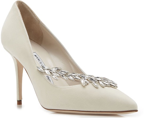 (Women) Manolo Blahnik Jewel High Heels 'Elegant Cream Buckle' 319-1023-0004 Lookbook (Women) Manolo Blahnik Jewel High Heels 'Elegant Cream Buckle' 319-1023-0004