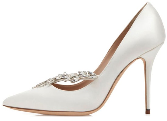 (W) Manolo Blahnik Jewels Tumit Tinggi 'White Court' 9XX-0369-0053 Buy (W) Manolo Blahnik Jewels Tumit Tinggi 'White Court' 9XX-0369-0053