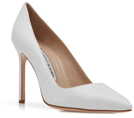 (Women) Manolo Blahnik Kid Leather Pointed-Toe Stiletto 'White Court' 120-1206-0002 Order (Women) Manolo Blahnik Kid Leather Pointed-Toe Stiletto 'White Court' 120-1206-0002