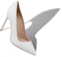 Lookbook (W) Manolo Blahnik Kulit Asli Tumit Tinggi Bertumit Runcing 'White Court Putih' 120-1206-0002