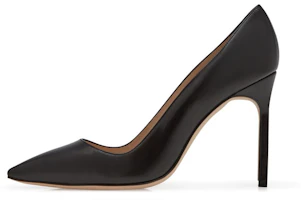 (Women) Manolo Blahnik Kid Leather Pointed Toe Stiletto 'Black' 120-1206-0001 (Women) Manolo Blahnik Kid Leather Pointed Toe Stiletto 'Black' 120-1206-0001