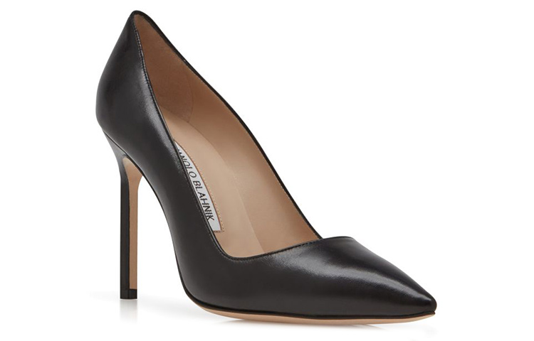 Order (W) 曼诺·百兰尼克小羊皮尖头细高跟鞋‘黑色’ 120-1206-0001