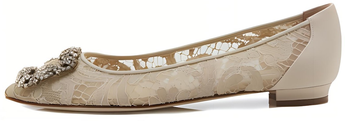 (W) Manolo Blahnik Sepatu Datar Renda 'Beige' 9XX-0623-0013 Buy (W) Manolo Blahnik Sepatu Datar Renda 'Beige' 9XX-0623-0013