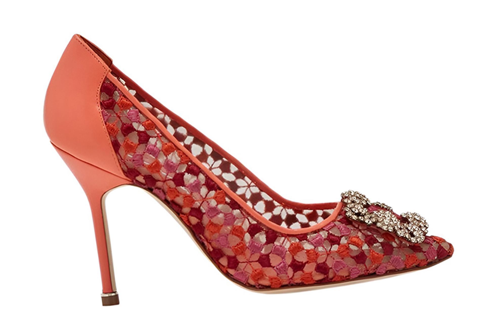 Order (W) 마놀로 블라닉 레이스 오렌지 주얼 힐 221-0902-0001