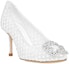Order (W) 마놀로 블라닉 화이트 레이스 하이힐 321-1976-0001