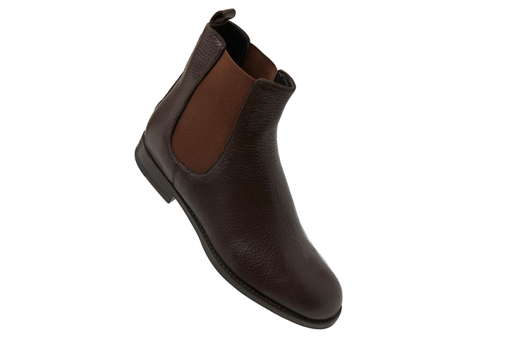 (W) Manolo Blahnik Leather Ankle High Chelsea Boots 'Brown' 圖 3