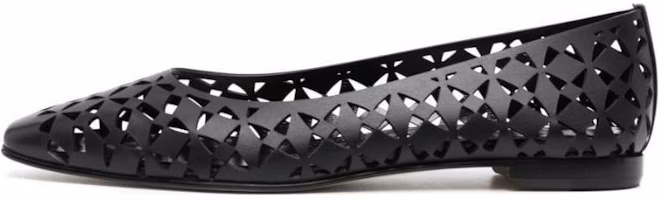 (Women) Manolo Blahnik Leather Black 'Fashion Pointed Toe' 22313130002 (Women) Manolo Blahnik Leather Black 'Fashion Pointed Toe' 22313130002