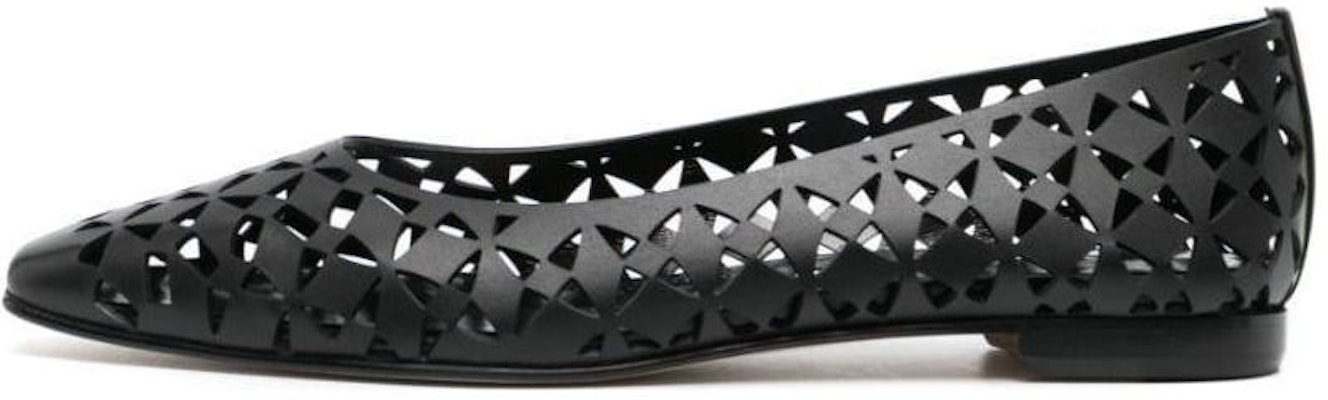 (Women) Manolo Blahnik Leather Black 'Fashion Pointed Toe' 22313130002 Buy (Women) Manolo Blahnik Leather Black 'Fashion Pointed Toe' 22313130002