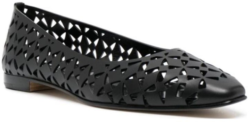 (Women) Manolo Blahnik Leather Black 'Fashion Pointed Toe' 22313130002 Order (Women) Manolo Blahnik Leather Black 'Fashion Pointed Toe' 22313130002