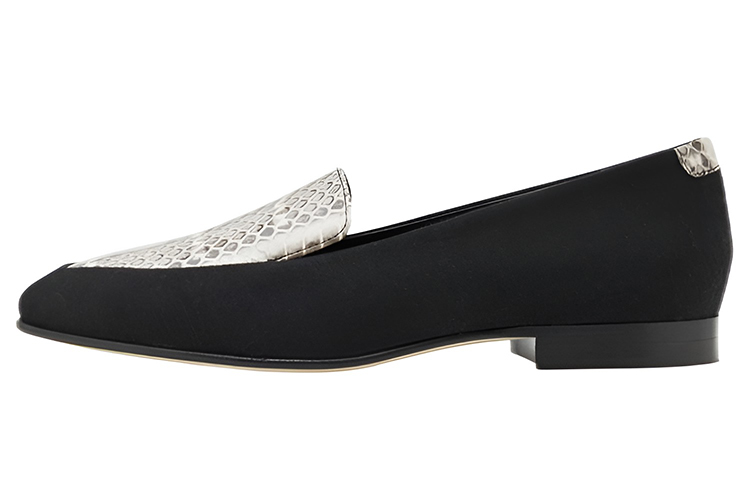 (W) Manolo Blahnik Leather Loafers 'Black'