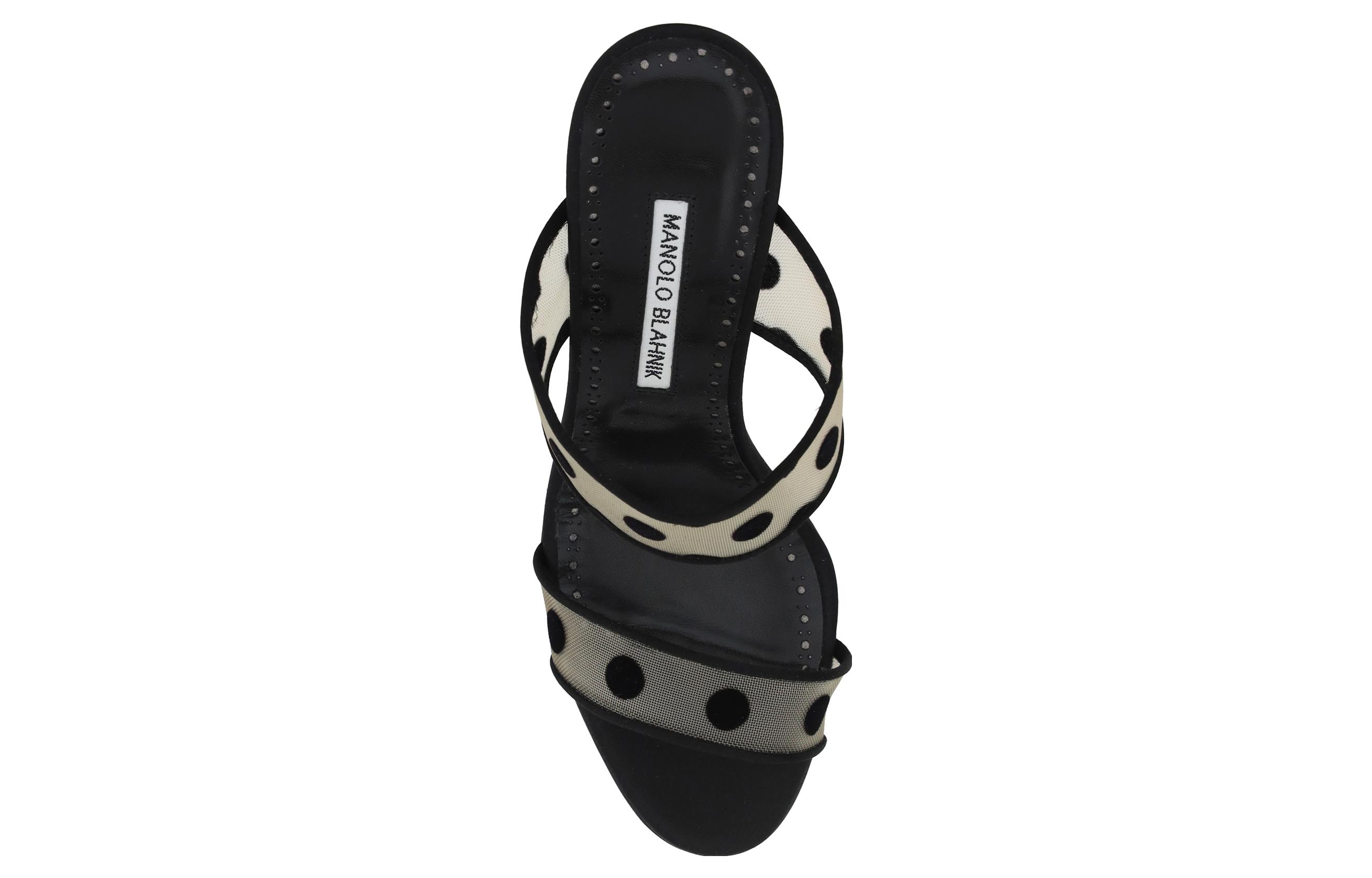 (W) Manolo Blahnik Leather Slide 'Black CMFT' 圖 4