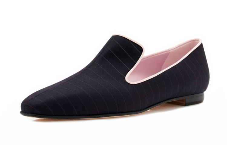 (W) Manolo Blahnik Loafer 'Navy Pinstripe' 圖 3